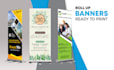design a custom canopy tent, roll up banner and tablecloth