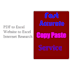 do fast accurate copy paste excel web search pdf