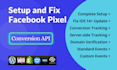 setup facebook pixel, conversion API, meta pixel, server side tracking