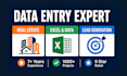 do excel  data entry, web research, and lead generation for real estate