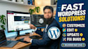 do customization and update website, edit wordpress website