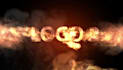 do fire logo intro video with real flame 4k