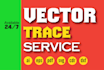 vector tracing, convert to vector, recreate, redraw, logo to vector, dxf format