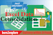 do excel data consolidation and macro coding