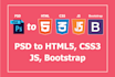 convert psd to html5, css3, js, bootstrap