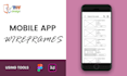 design wireframe for your mobile app