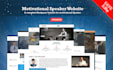 design motivational speaker website
