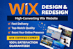 design a high converting wix website and wix website development