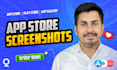 design app store screenshots and play store screenshots