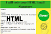 code your HTML Email Signature