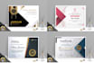 design premium professional certificate and award template
