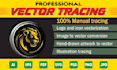professionally vector trace, redraw, or vectorize your logo and images