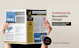 design clean and professional newsletter
