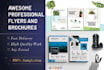 create the awesome professional flyer design