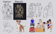 do embroidery design, pets digitize live image or outline dst pes jef emb asap