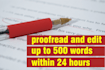 proofread, check grammar and punctuation in 24 hours