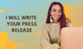 write a press release