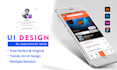 design UI UX, mobile apps, and websites