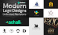 create modern minimalist business logo design for your brand