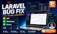 fix laravel bugs, PHP errors, mysql issues and optimize your website