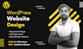 create a professional wordpress website design