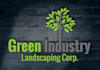 create landscaping , lawn mowing and gardening company logo