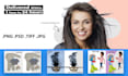 do background removal with clipping path, cutouts, white and transparent png