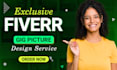 design a clickable fiverr gig picture and gig image