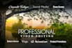 pro video editing for youtube, weddings, media and podcasts
