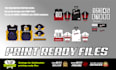 set for print ready files sublimation printing jersey, etc