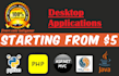 create java,  csharp desktop applications