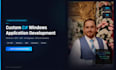build a custom c sharp windows desktop application with winforms or wpf