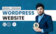 build a professional and responsive wordpress website