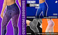 create trendy custom designs for leggings, yoga pants, and shorts