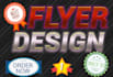 design a creative poster or flyer in 24 hours