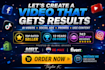 create promo video ads for facebook, tiktok, instagram and youtube