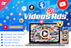 create or edit short video ads for facebook, instagram, tiktok, youtube