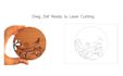 prepare drawing convert to dxf for laser cutting