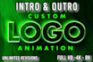 create a unique logo animation of your brand or channel