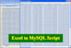 convert mysql script to excel or google sheet vice versa