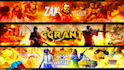 create a mind blowing gaming banner and profile picture