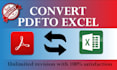 convert pdf to excel