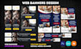 design web banner, facebook instagram youtube social banner