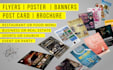 do social media, print design for event, party, sports, real estate, food menu