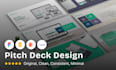 design presentation pitch in figma, PPT, google slides, canva