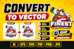 convert your logo to vector, vector tracing, image,