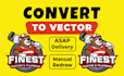 convert your logo to vector, vector tracing, image,