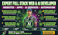 do website development as full stack web developer, front end, backend developer