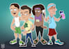 design 2d cartoon characters for nft art, comics, social media, blog post