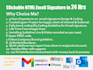 clickable HTML email signature in 24 hours